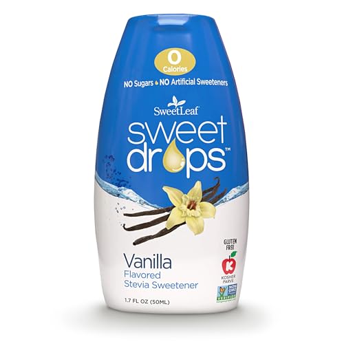 SweetLeaf Vanilla Sweet Drops Sweetener, Case of 12, 1.7 Oz Bottles