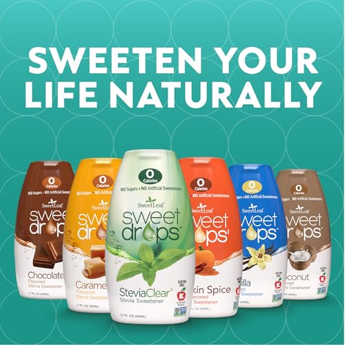 SweetLeaf Vanilla Sweet Drops Sweetener, Case of 12, 1.7 Oz Bottles