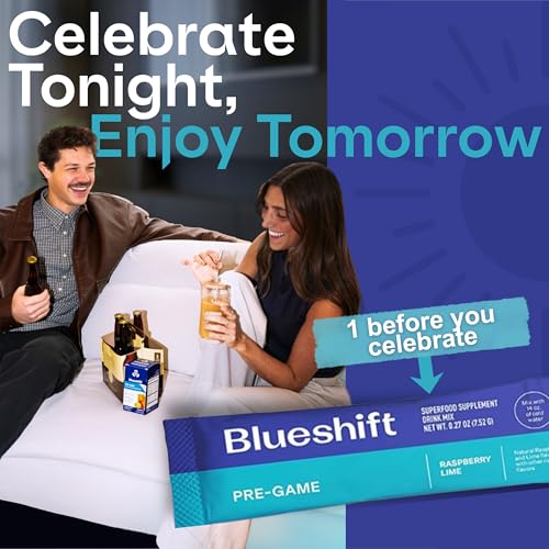 Blueshift Pre-Game Raspberry Lime Drink Mix, 10 Count