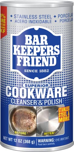 Bar Keepers Friend Cookware Cleanser & Polish, Case of 8, 12 oz