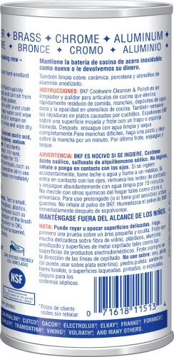 Bar Keepers Friend Cookware Cleanser & Polish, Case of 8, 12 oz