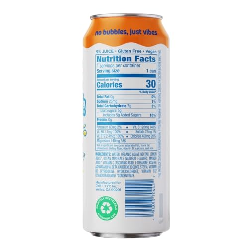 Leisure Project Tropical Mango Electrolyte Water, Case of 12, 16 fl oz