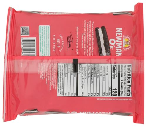 Newman's Own Organic Chocolate Sandwich Cookies, 13 Ounce Packages, Case of 8