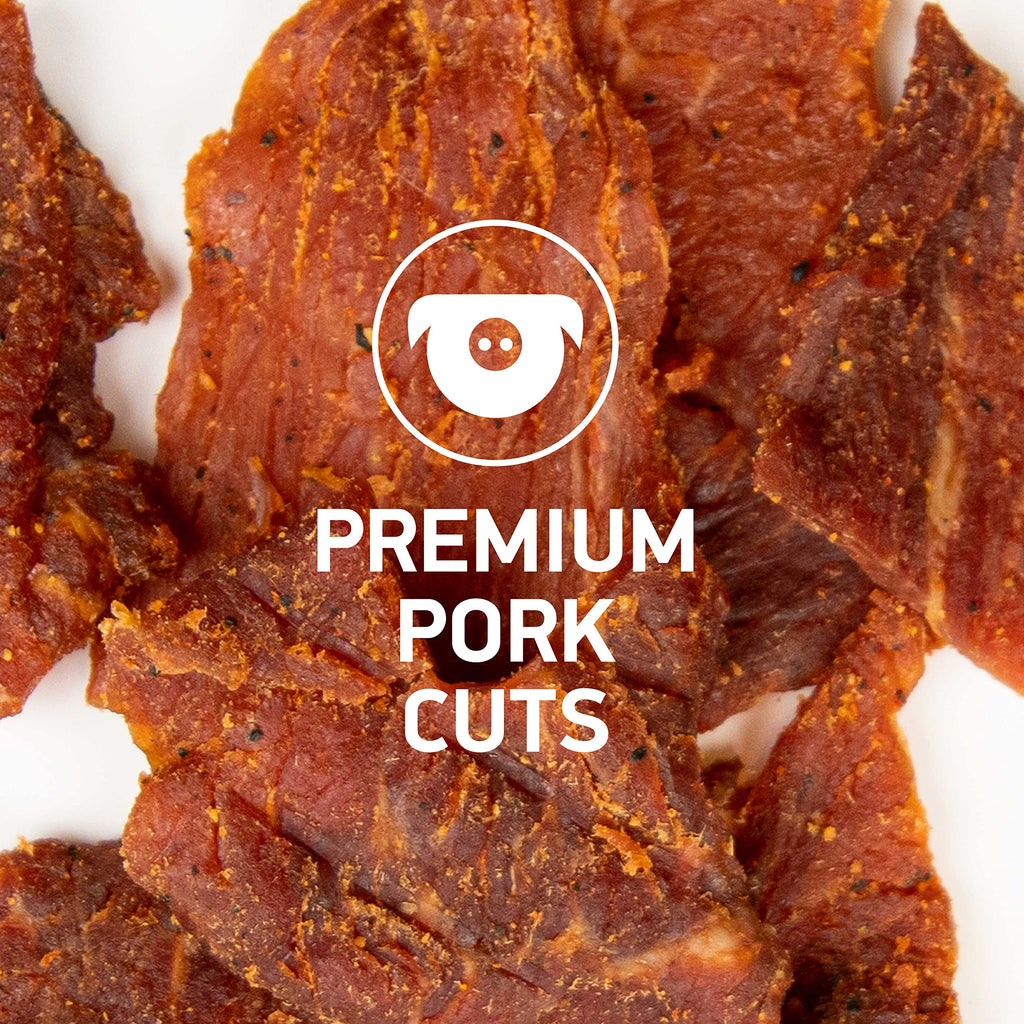 Krave Black Cherry Barbecue Pork Cuts, Case of 8, 2.5 Ounce Bags