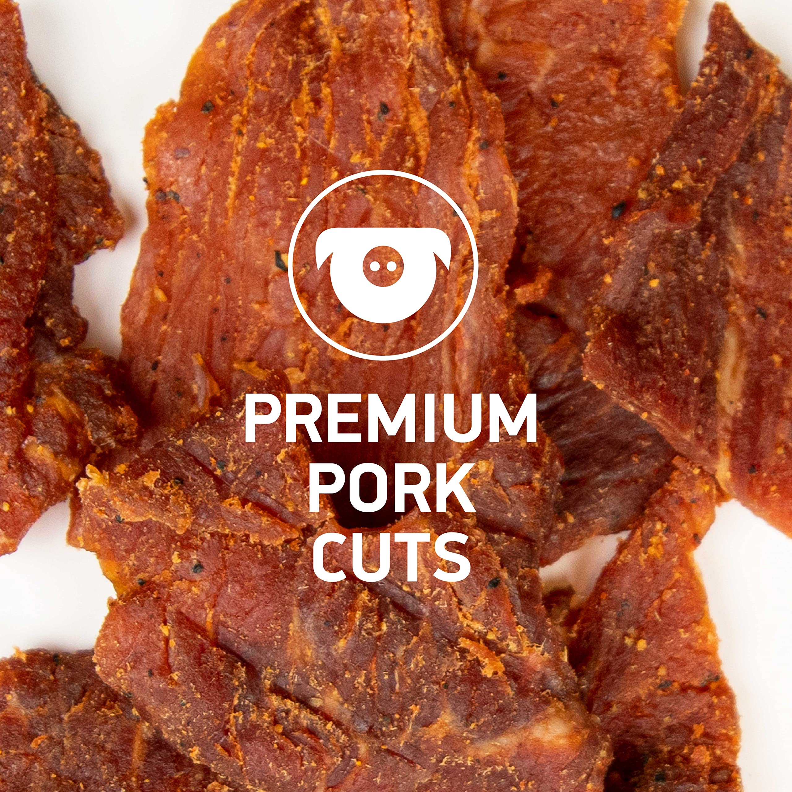 Krave Black Cherry Barbecue Pork Cuts, Case of 8, 2.5 Ounce Bags