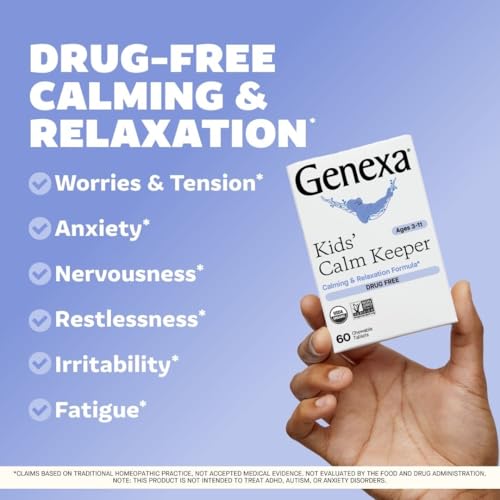 Genexa Children's Calm Keeper Stress Relief Chewable Tablets, 60 Count