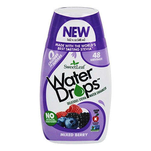 SweetLeaf Organic Mixed Berry Water Drops, 1.62 Fluid Ounce Bottles, Case of 12
