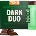TCHO Organic Dark Duo Chocolate Bar, Case of 10, 2.1 Ounce Bars