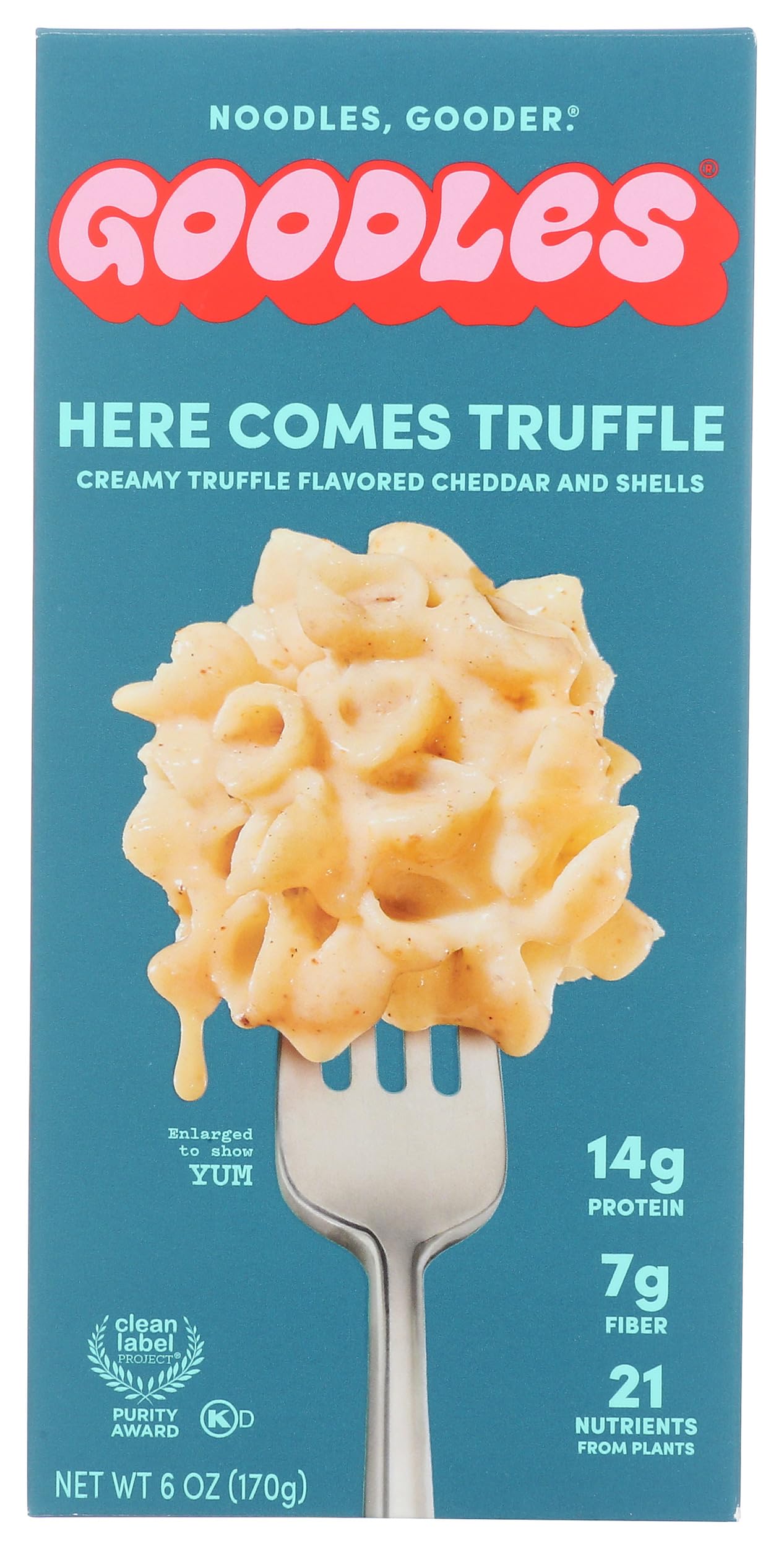 Goodles Here Comes Truffle Mac and Cheese, Case of 12, 6 Ounce Boxes