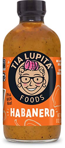 Tia Lupita Habanero Hot Sauce, Case of 6, 8 Ounce