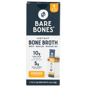 Bare Bones Instant Chicken Bone Broth Sticks, Case of 8, 4.23 Ounce Packages