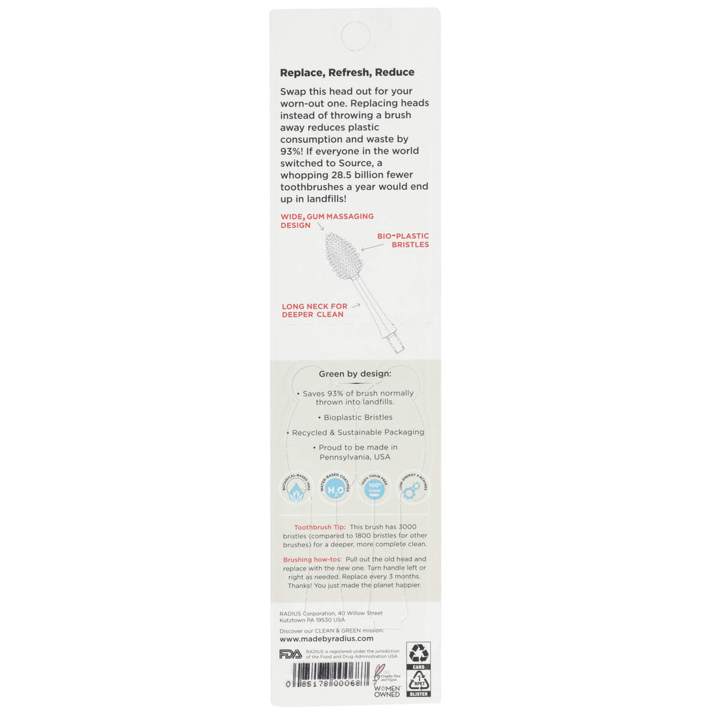 Radius Replacement Heads, Medium, 2 Count