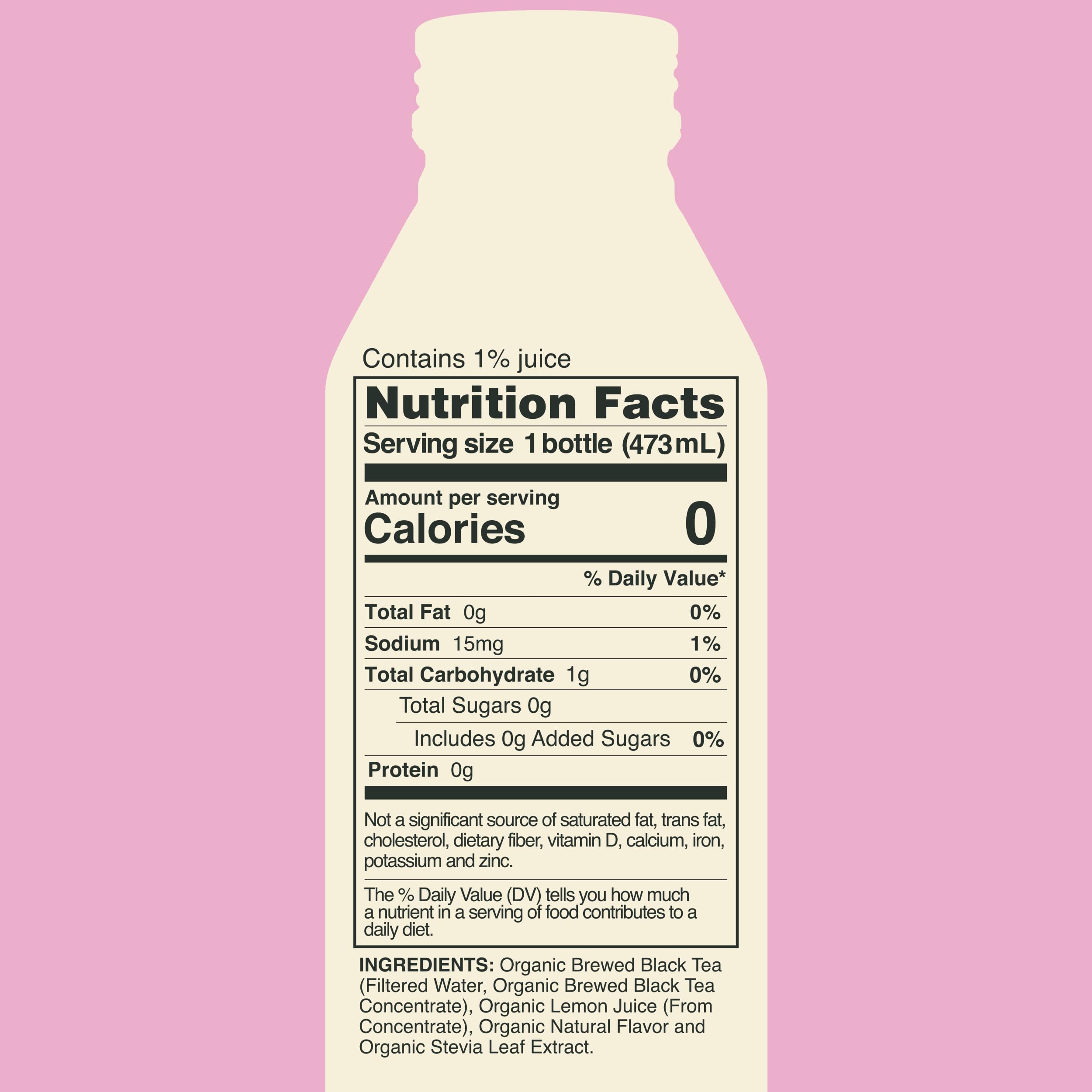 Saint James Organic Red Raspberry Black Tea, Case of 12, 16 Fluid Ounce Bottles