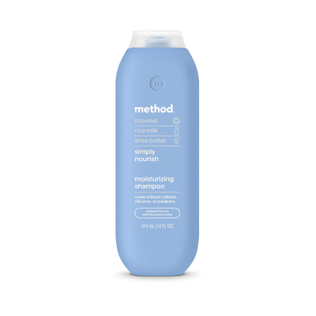 Method Simply Nourish Moisturizing Shampoo, Case of 6, 14 Fluid Ounce Bottles