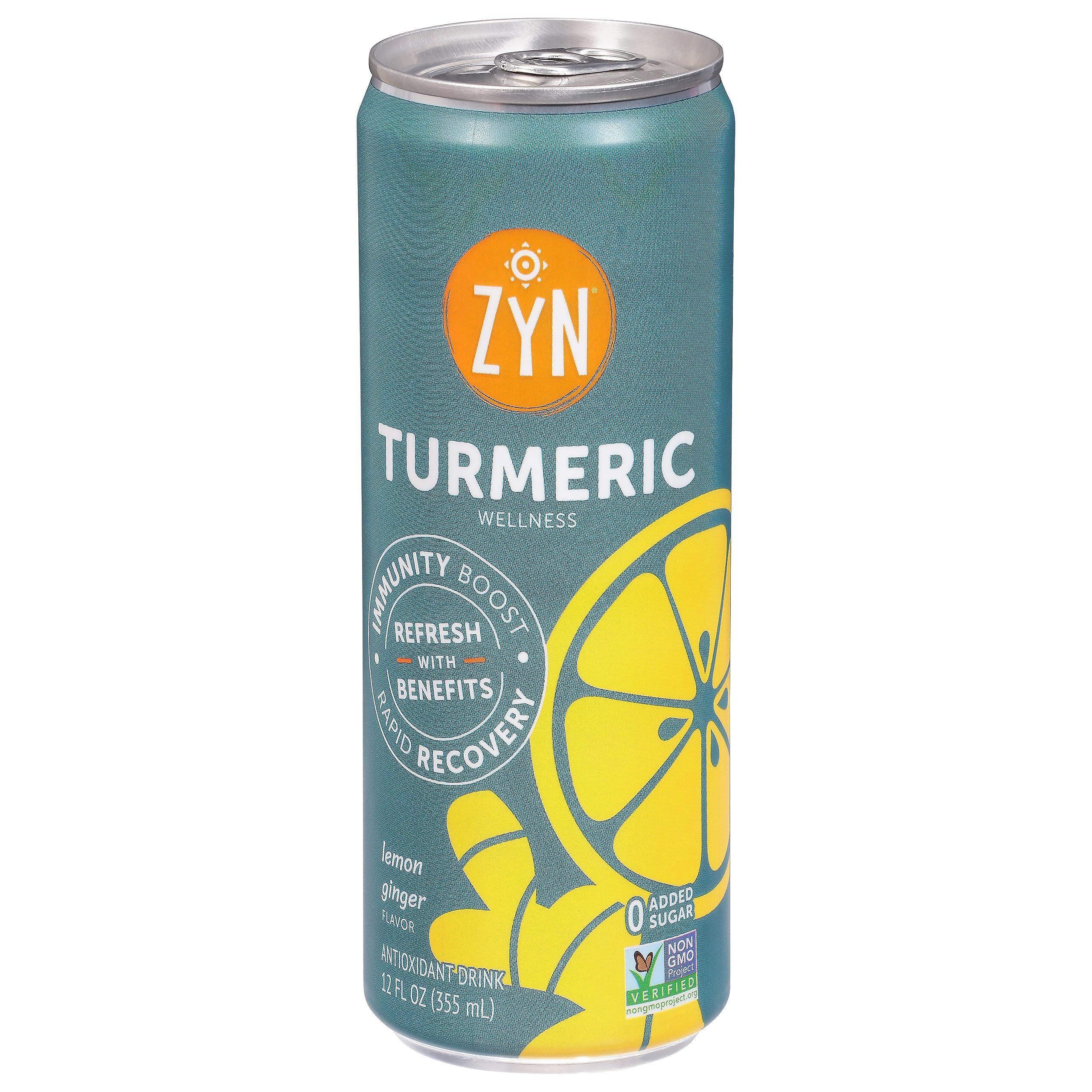 Zyn Immunity Recovery Lemon Ginger Drink, Case of 6, 12 Fluid Ounces Each
