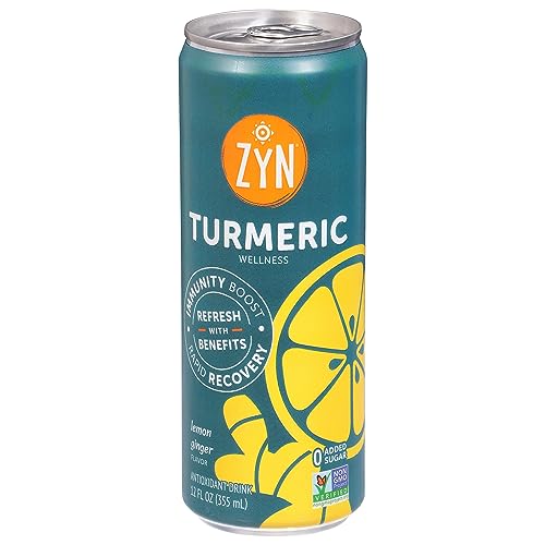 Zyn Immunity Recovery Lemon Ginger Drink, Case of 6, 12 Fluid Ounces Each