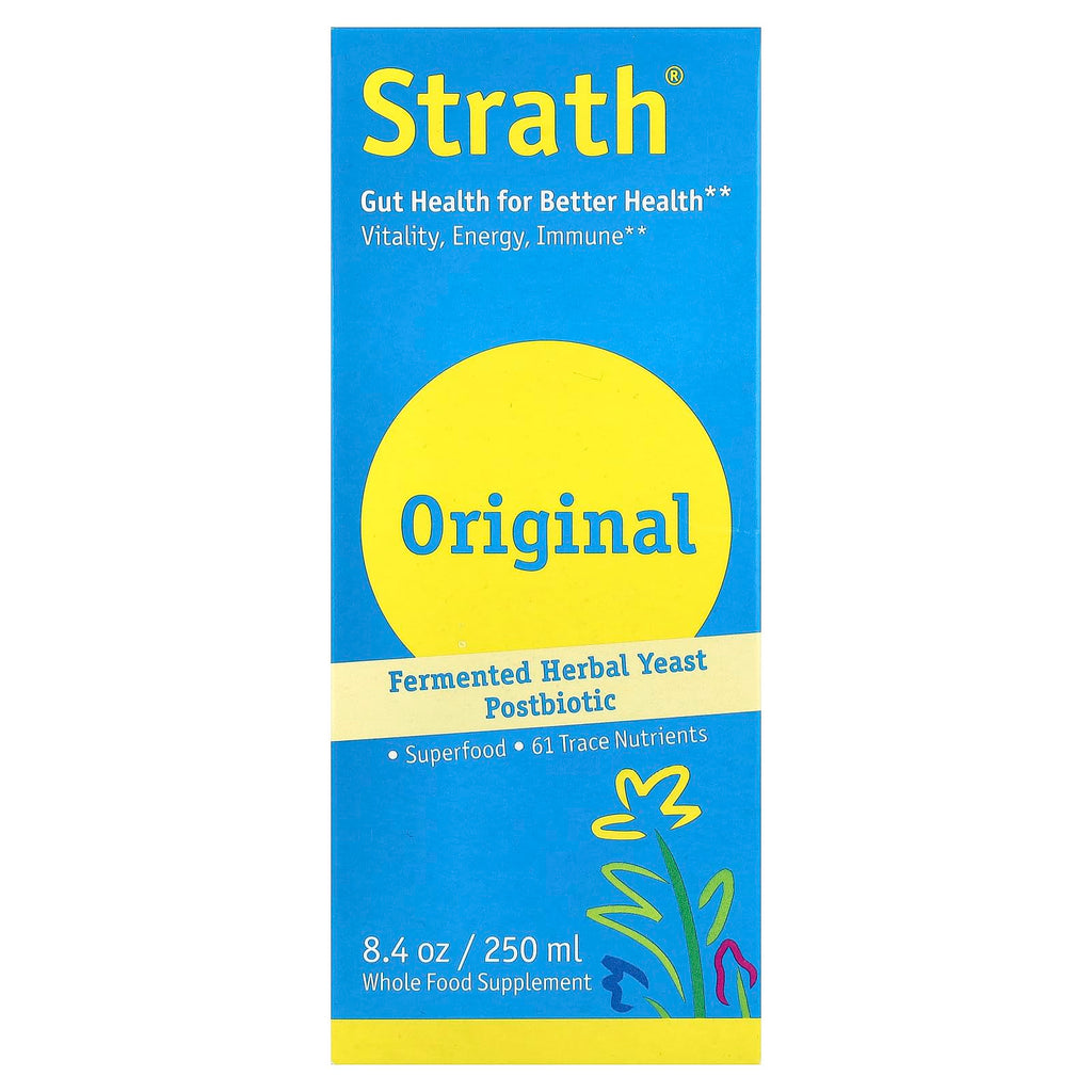 Bio-Strath Original Fermented Herbal Yeast Postbiotic Liquid, 8.4 Fluid Ounces