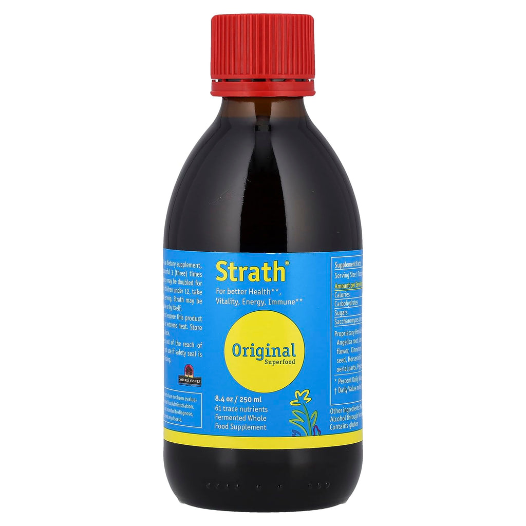 Bio-Strath Original Fermented Herbal Yeast Postbiotic Liquid, 8.4 Fluid Ounces