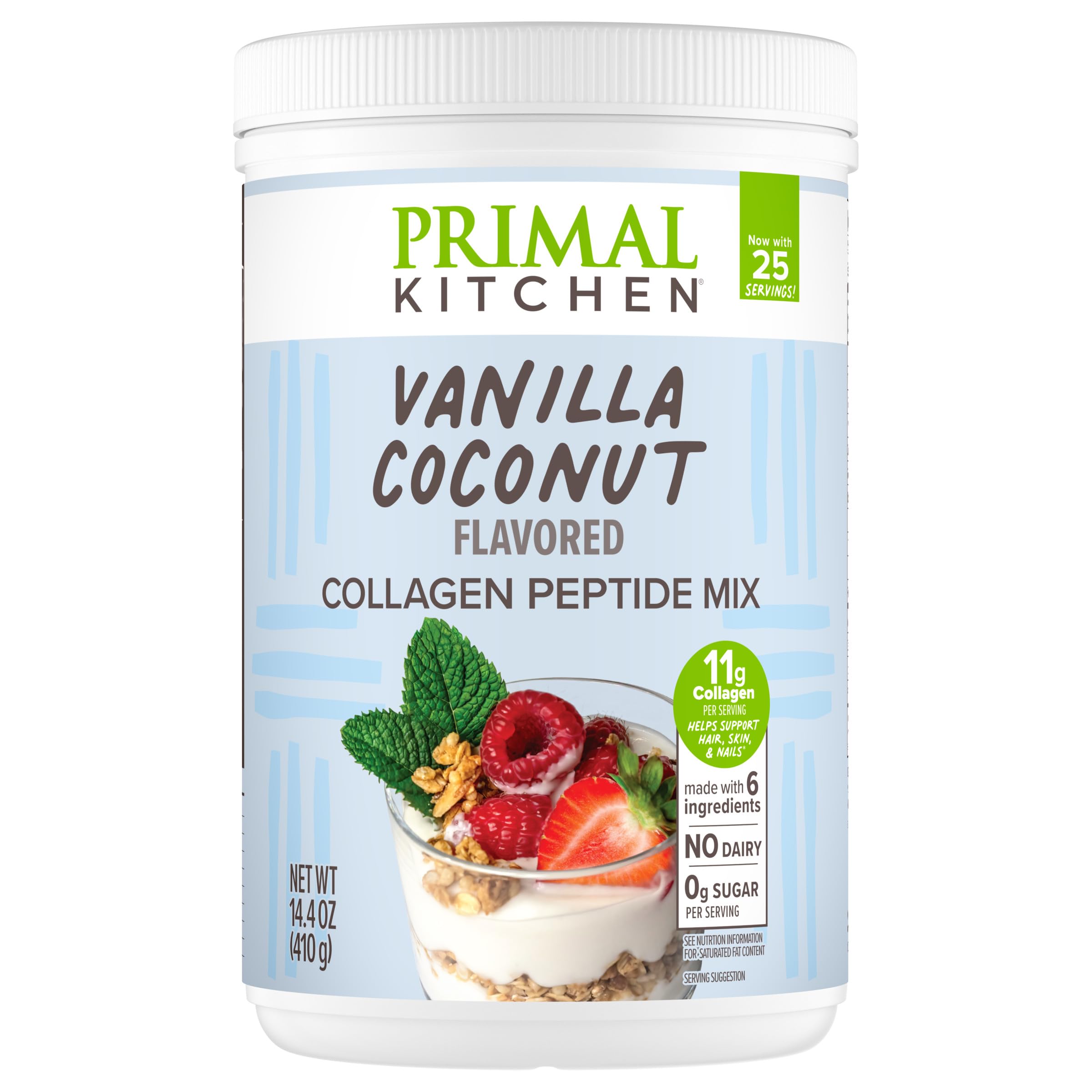 Primal Kitchen Vanilla Coconut Collagen Fuel Drink Mix, 14.4 Ounces