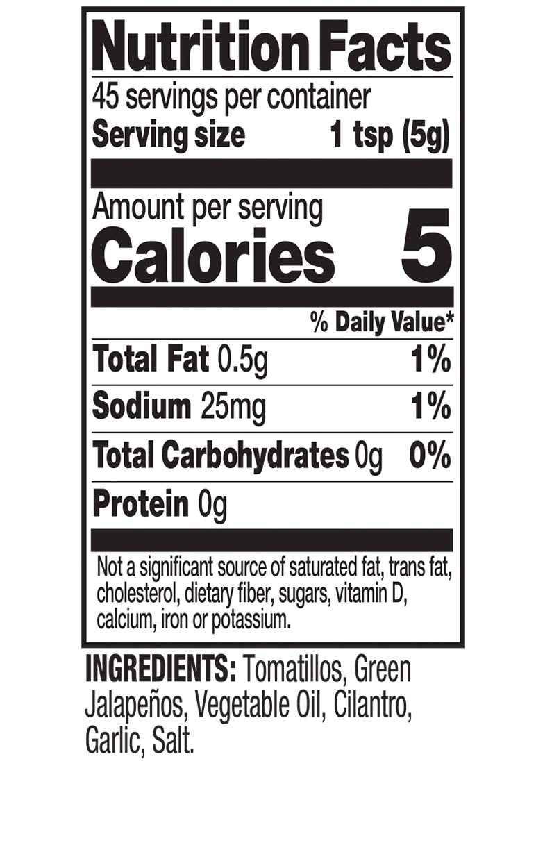 Tia Lupita Salsa Verde Sauce, Case of 6, 8 Ounce Bottles