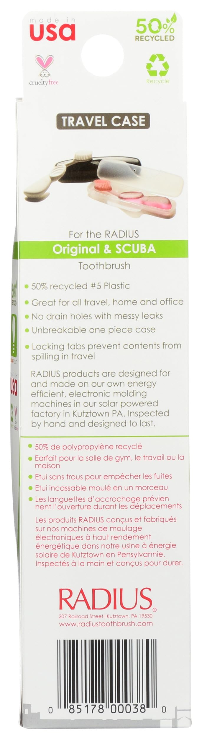 RADIUS Original Scuba Toothbrush Case, 1 Count