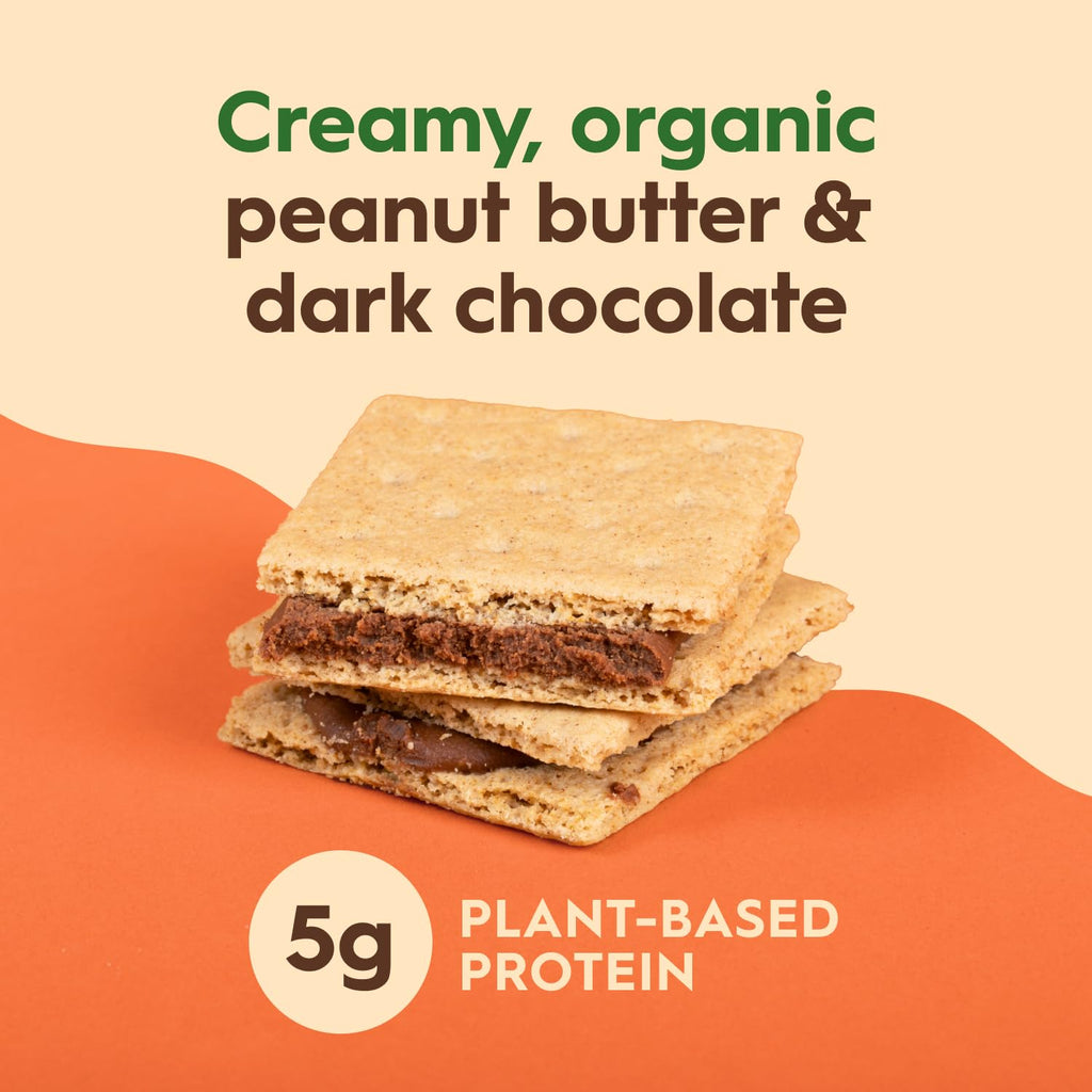 Once Again Organic Graham Chocolate Peanut Butter Sandwich Crackers, 12 Count, 1.59 Ounce Each