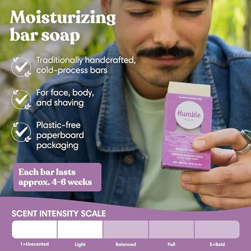 Humble Brands Mountain Lavender Moisturizing Bar Soap, 4 Ounce