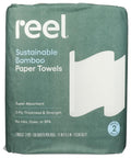 Reel Bamboo Paper Towels, Case of 6, 2 Count Each