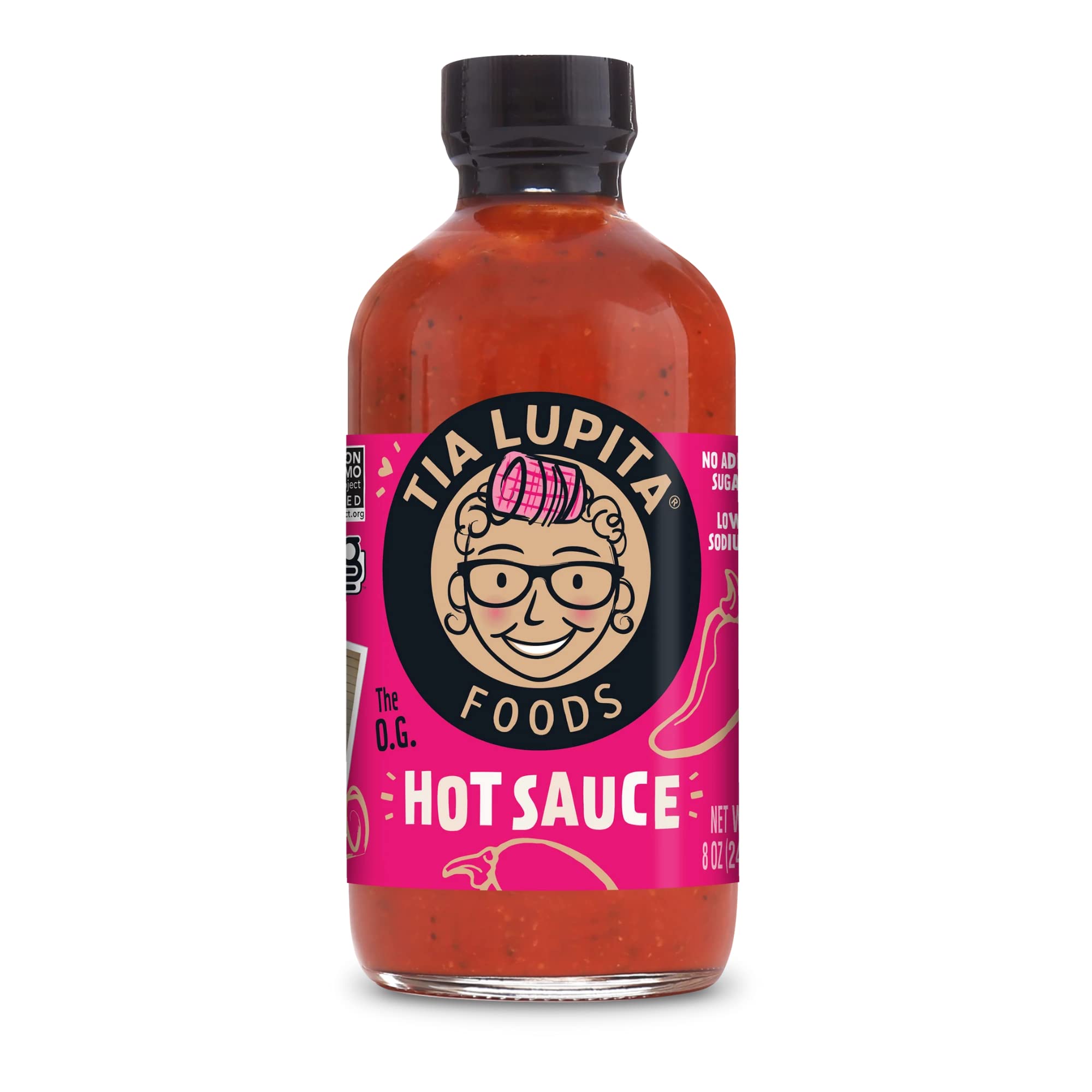 Tia Lupita Hot Sauce, Case of 6, 8 Ounces Each