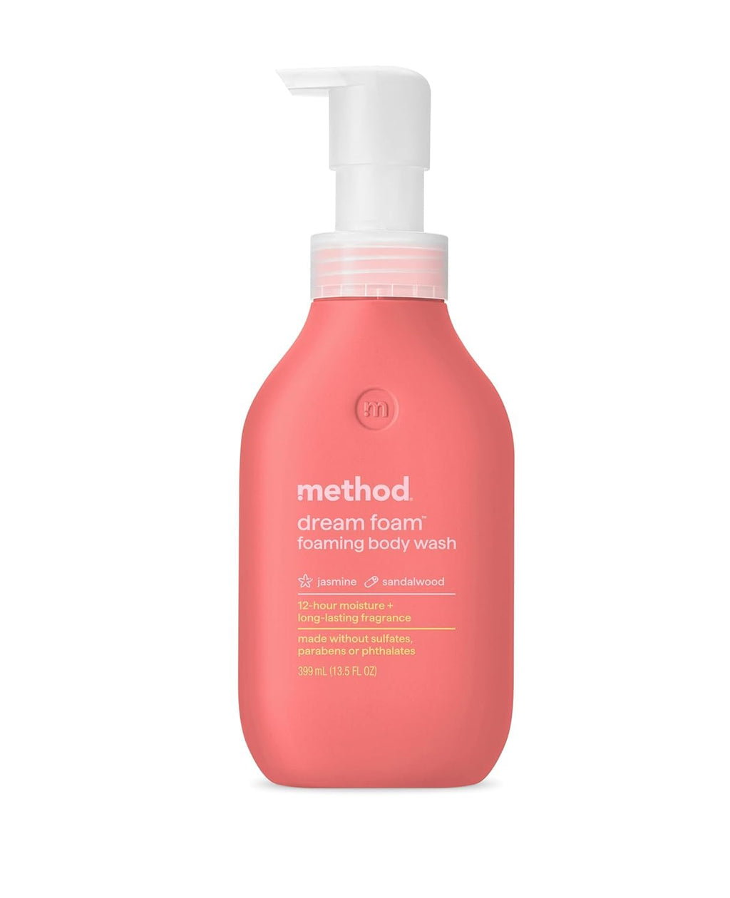 Method Foam Body Wash Jasmine Sandalwood, Case of 6, 13.5 Fluid Ounces Each