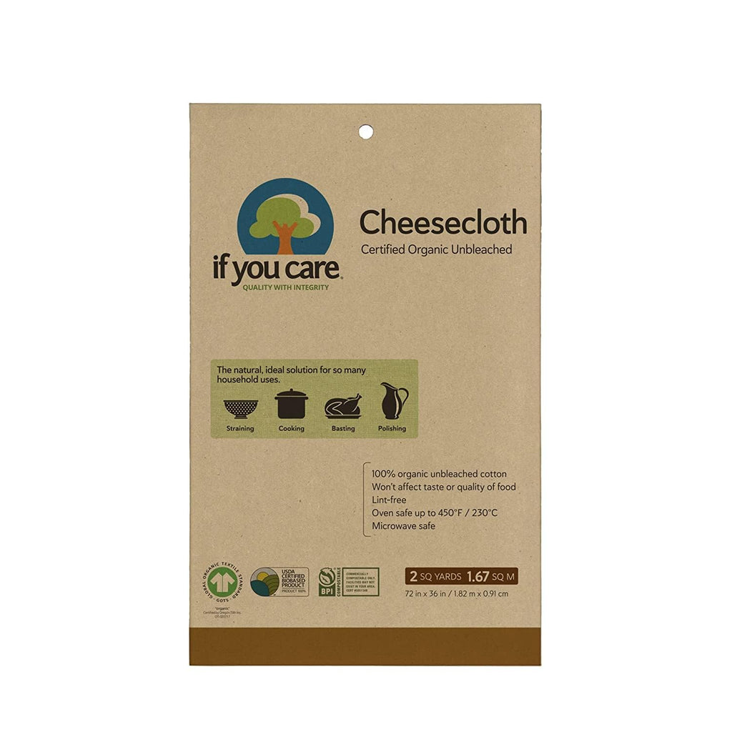 If You Care Certified Organic Unbleached Cheesecloth, Case of 12, 2 Yards