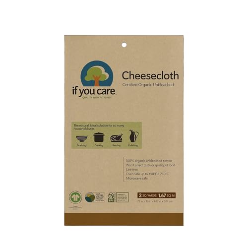 If You Care Certified Organic Unbleached Cheesecloth, Case of 12, 2 Yards