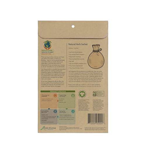 If You Care Certified Organic Unbleached Cheesecloth, Case of 12, 2 Yards