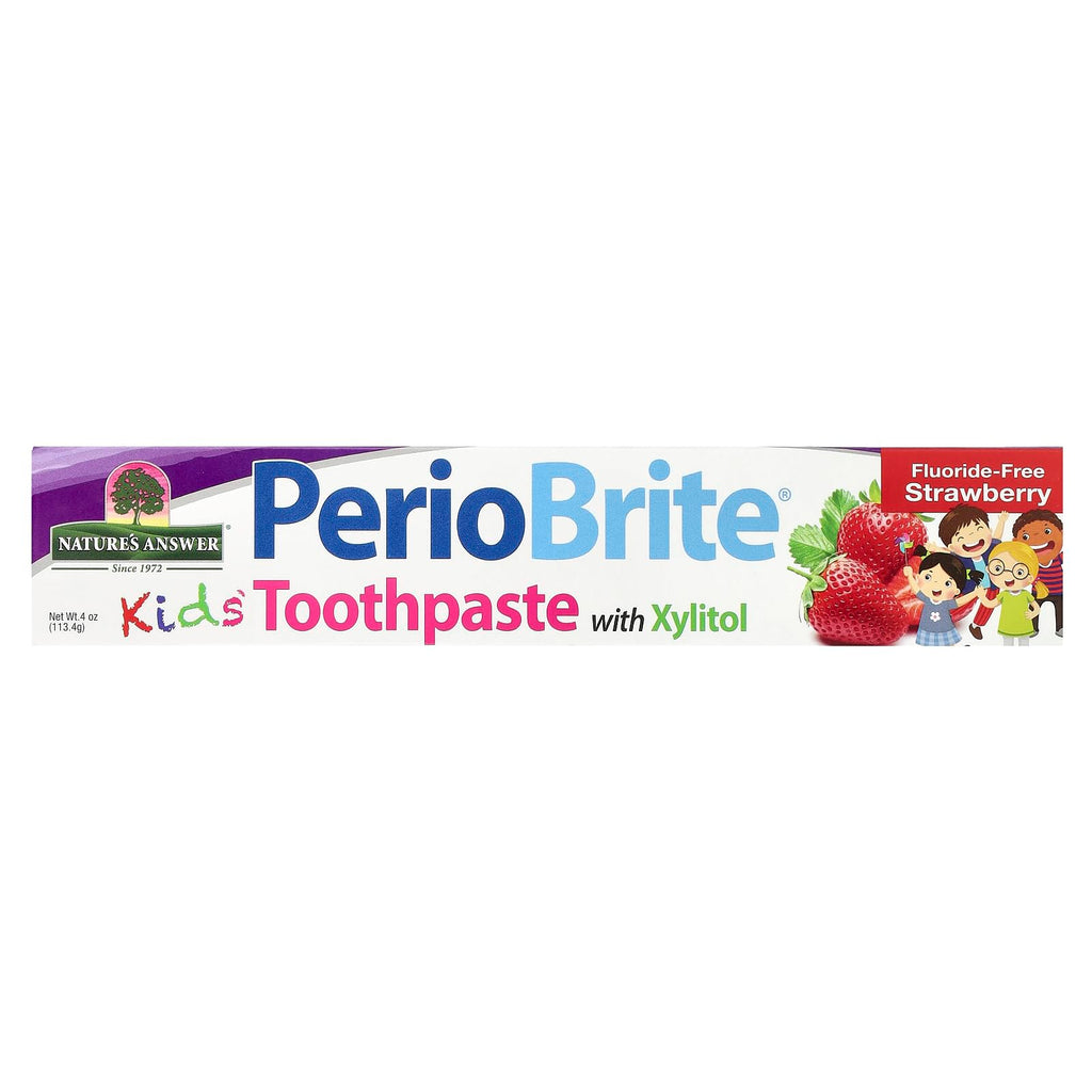 Nature's Answer Kids Strawberry Toothpaste, 4 Ounce