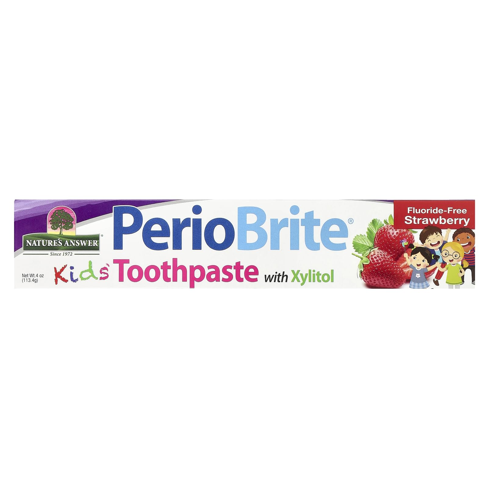 Nature's Answer Kids Strawberry Toothpaste, 4 Ounce
