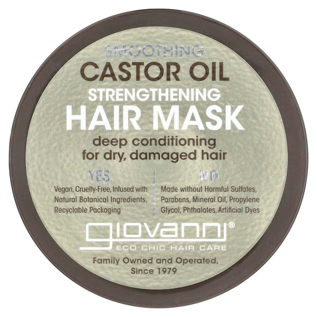 Giovanni Smoothing Castor Oil Strengthening Hair Mask, 10 Fluid Ounce
