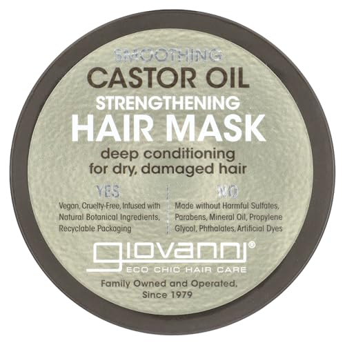 Giovanni Smoothing Castor Oil Strengthening Hair Mask, 10 Fluid Ounce