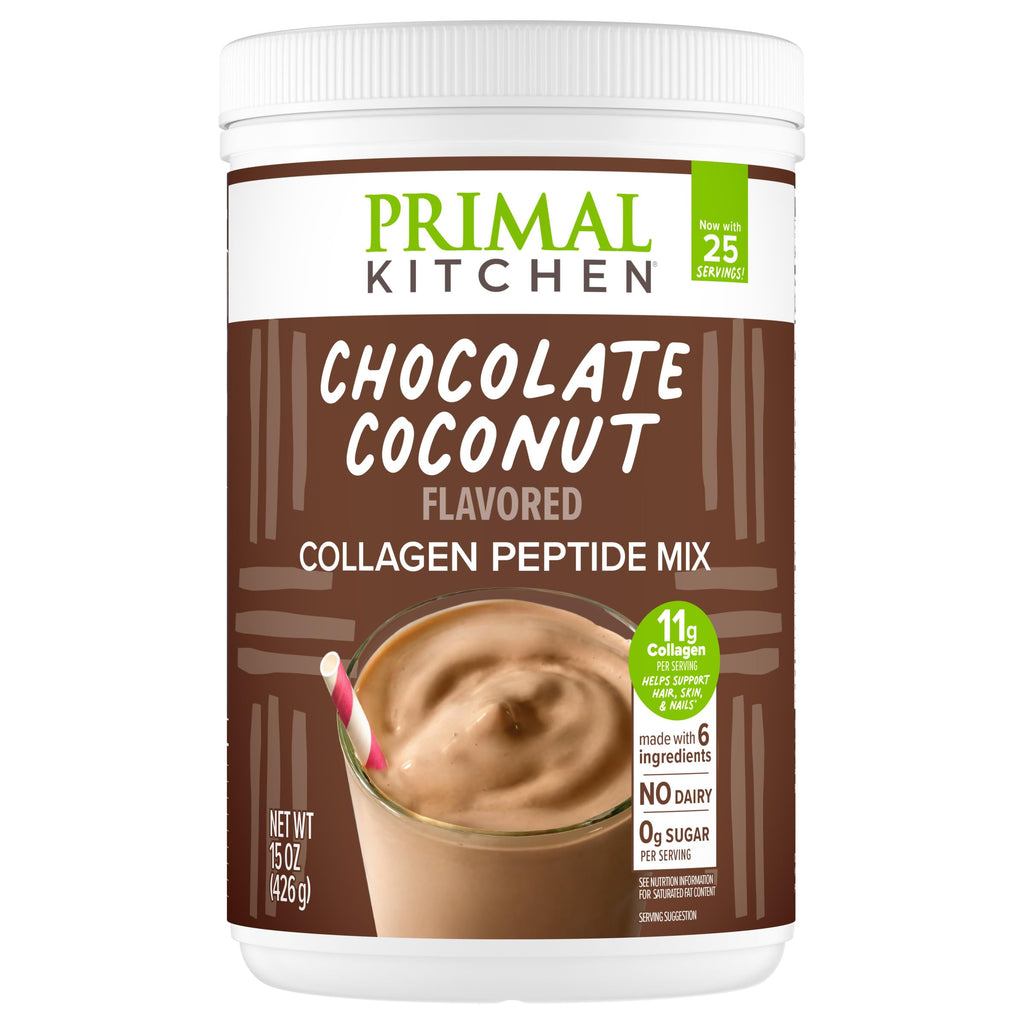 Primal Kitchen Chocolate Coconut Collagen Drink Mix, 15 Ounce