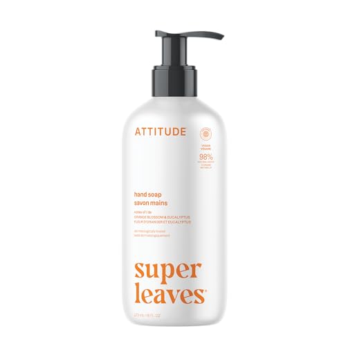 ATTITUDE Super Leaves Orange Leaves Hand Soap, 16 Fluid Ounces