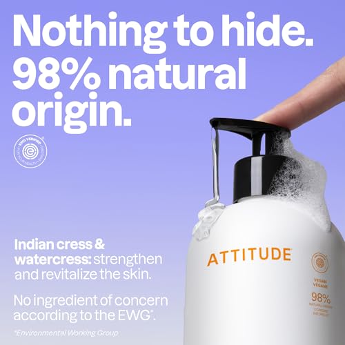 ATTITUDE Super Leaves Orange Leaves Hand Soap, 16 Fluid Ounces