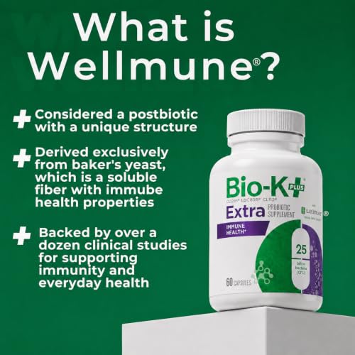 Bio-K+ Extra Probiotic Immune Health Supplement, 60 Capsules