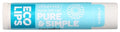 Eco Lips Organic Pure and Simple Coconut Lip Balm Display, Case of 24, 0.15 Ounce Tubes