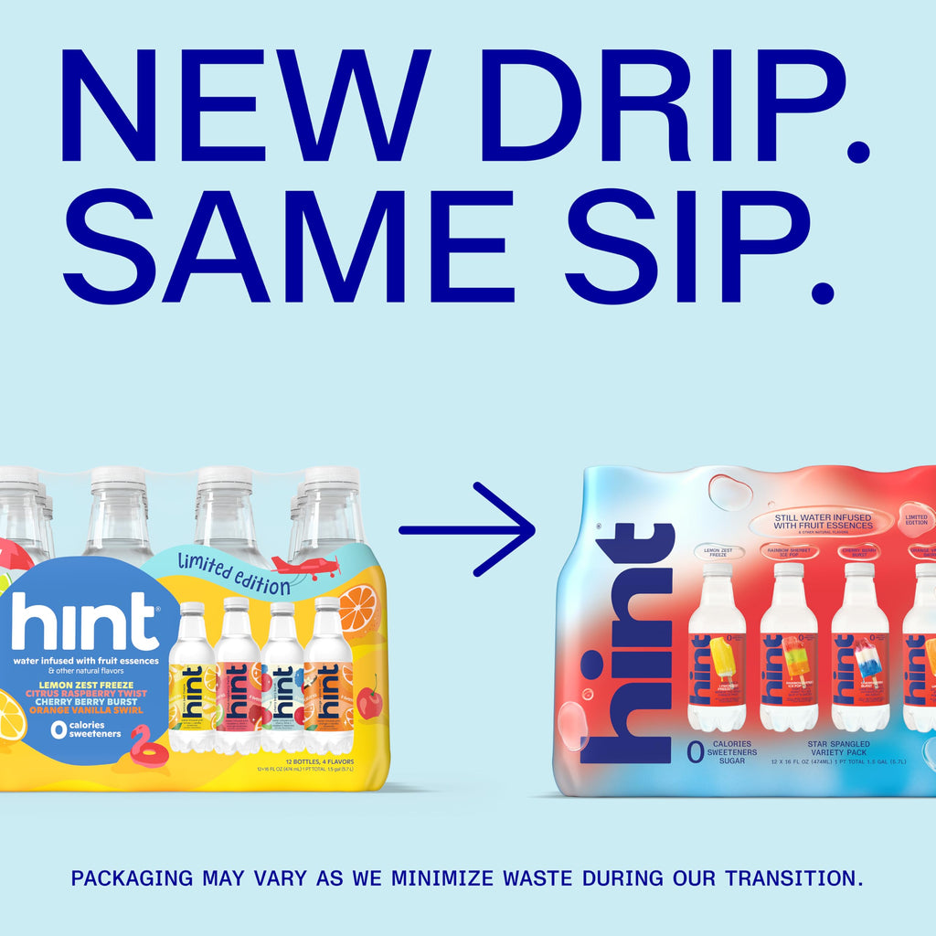 Hint Summer Classics Variety Pack Fruit-Infused Bottled Water, Case of 12, 16 Fluid Ounce Bottles