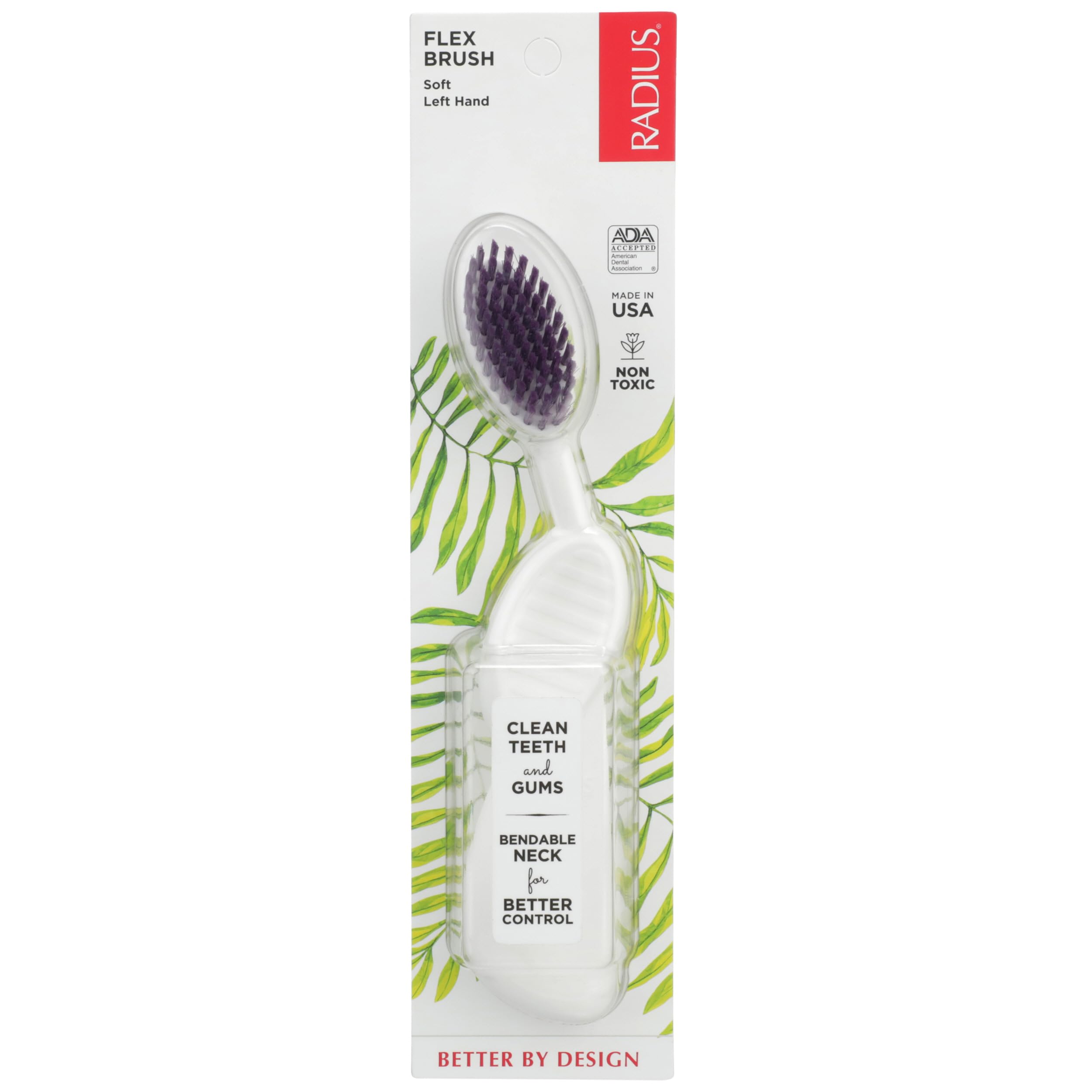 Radius Scuba Flex Left Hand Toothbrush, 1 Count