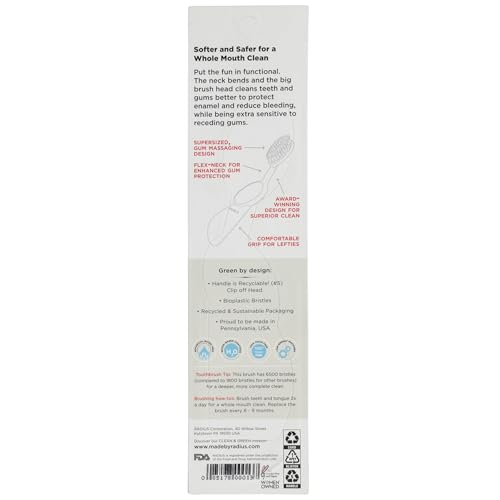 Radius Scuba Flex Left Hand Toothbrush, 1 Count