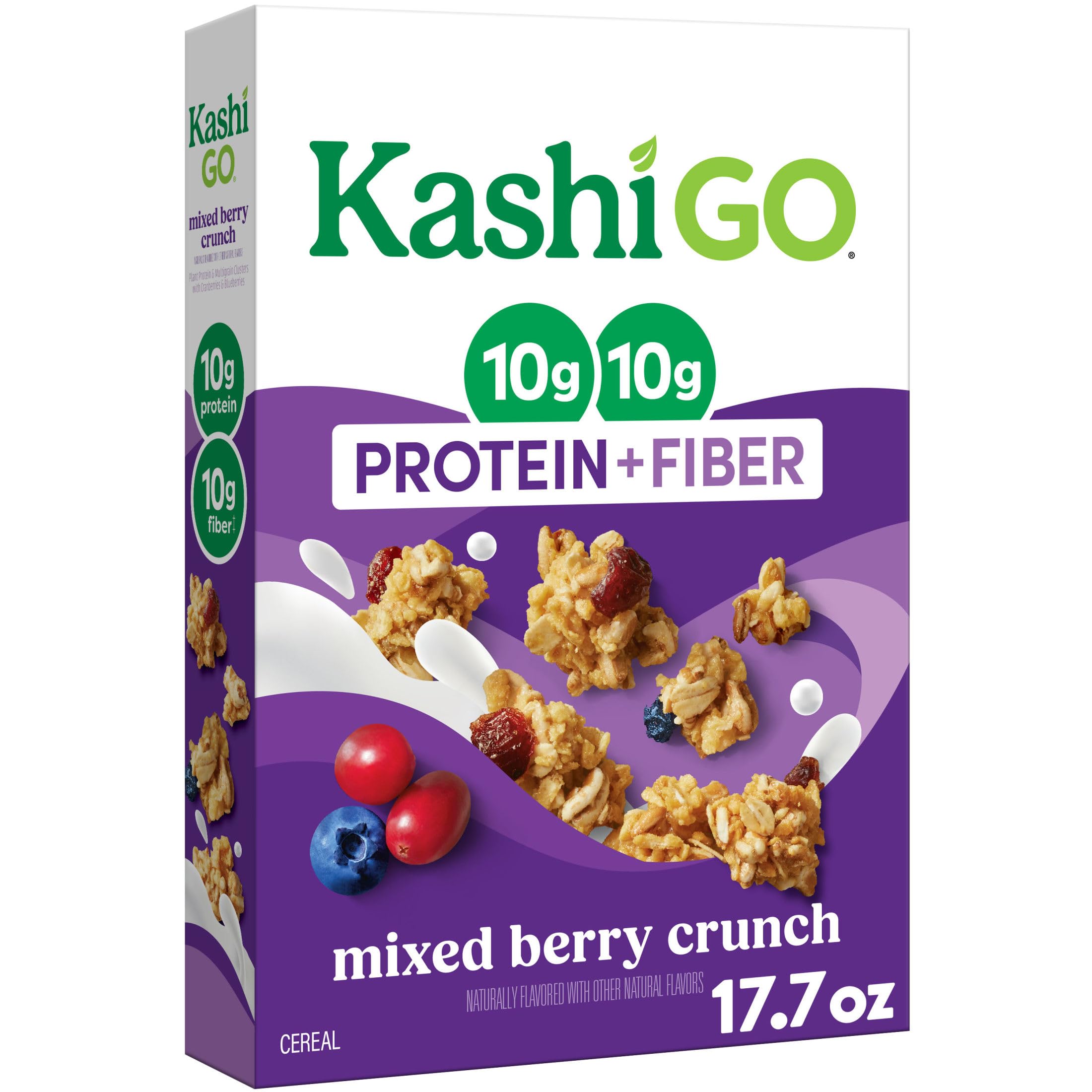 Kashi Mixed Berry Crunch Cereal, Case of 10, 17.7 oz Boxes