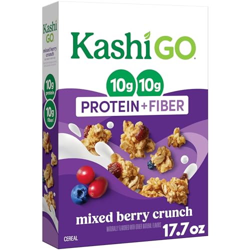 Kashi Mixed Berry Crunch Cereal, Case of 10, 17.7 oz Boxes