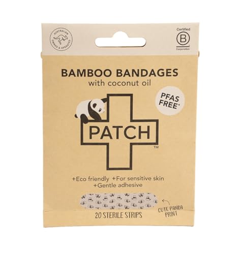 Patch Kids Coconut Bamboo Bandages, Case of 5, 20 Count Boxes