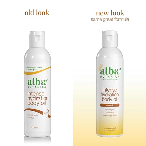Alba Botanica Hawaiian Deep Moisturizing Kukui Nut Body Oil, 8.5 oz
