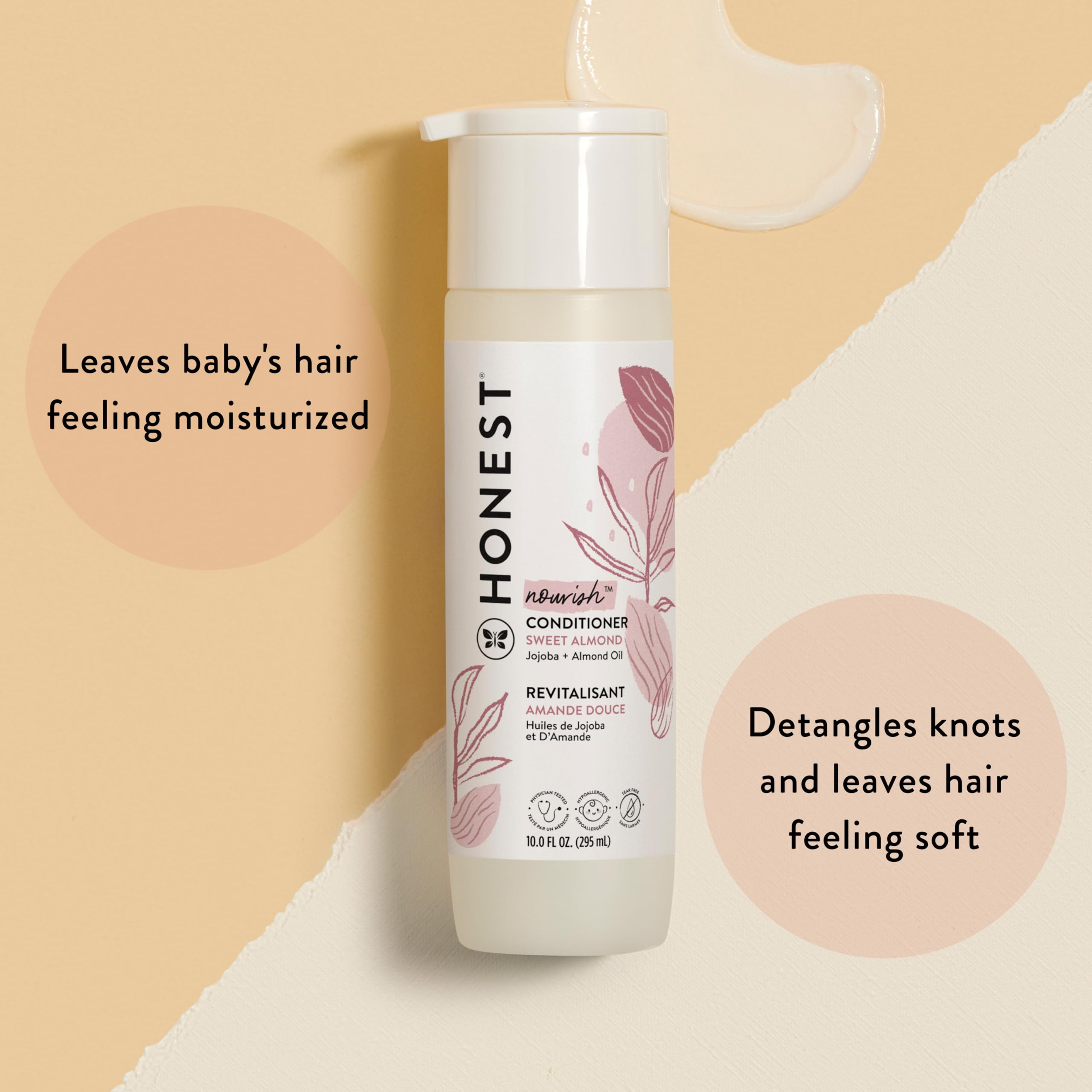 The Honest Company Everyday Gentle Sweet Almond Conditioner, 10 Fluid Ounces